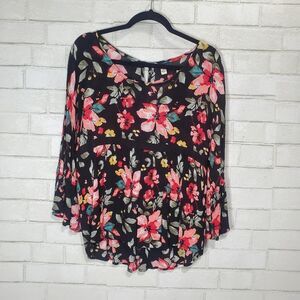 Supplies cute‎ floral long sleeve blouse